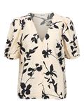 OBJJACIRA S/S V-NECK TOP NOOS sandshell1