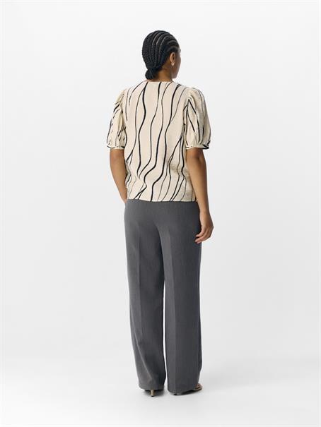 OBJJACIRA S/S V-NECK TOP NOOS sandshell