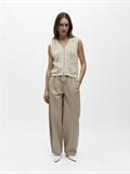 OBJJOLIN S/L RE KNIT TOP 144 birch
