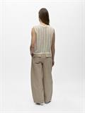 OBJJOLIN S/L RE KNIT TOP 144 birch