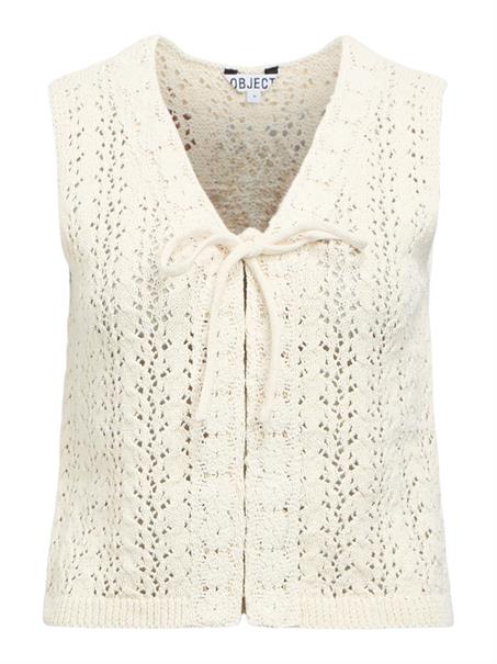 OBJJOLIN S/L RE KNIT TOP 144 birch