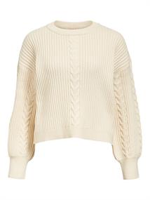 OBJJONY LO L/S KNIT PULLOVER 136 sandshell