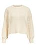 OBJJONY LO L/S KNIT PULLOVER 136 sandshell