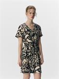 OBJKARINA S/S RE SHORT DRESS NOOS sandshell1