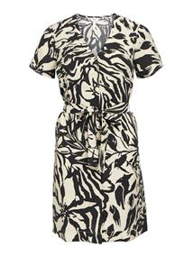 OBJKARINA S/S RE SHORT DRESS NOOS sandshell1