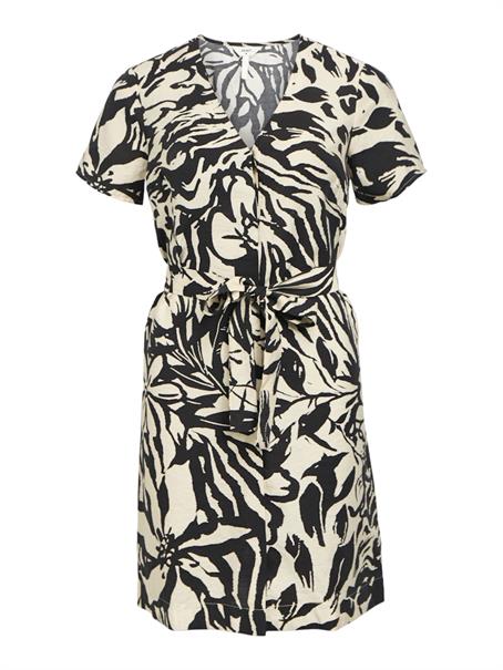 OBJKARINA S/S RE SHORT DRESS NOOS sandshell1