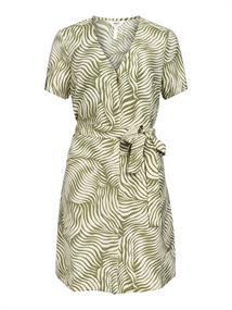 OBJKARINA S/S RE SHORT DRESS NOOS sandshell2