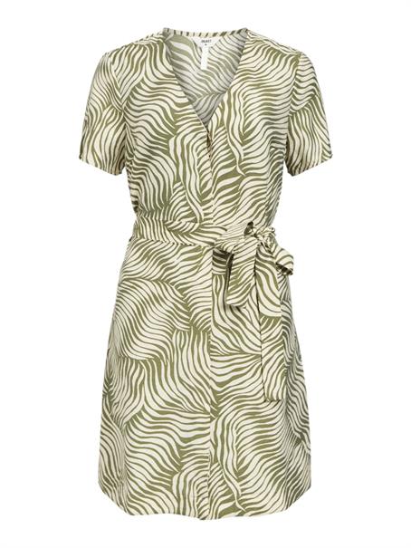 OBJKARINA S/S RE SHORT DRESS NOOS sandshell2