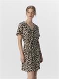 OBJKARINA S/S RE SHORT DRESS NOOS sandshell3