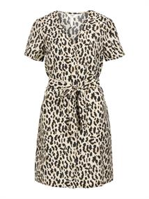 OBJKARINA S/S RE SHORT DRESS NOOS sandshell3