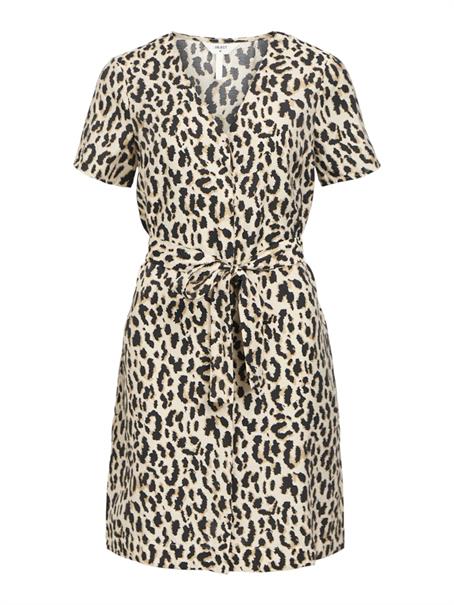 OBJKARINA S/S RE SHORT DRESS NOOS sandshell3