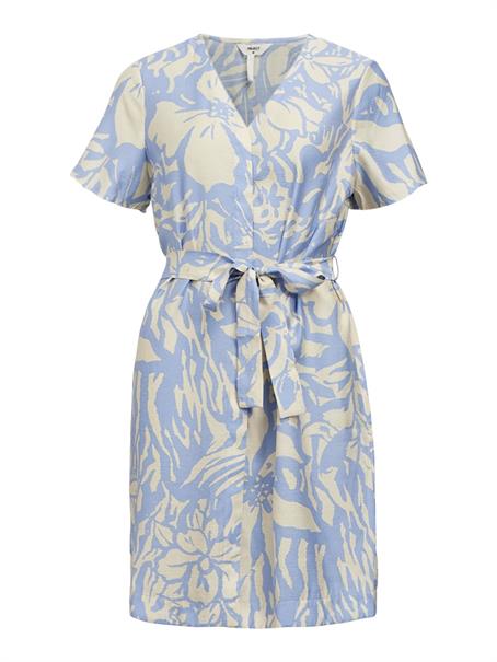 OBJKARINA S/S RE SHORT DRESS NOOS sandshell