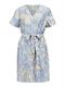 OBJKARINA S/S RE SHORT DRESS NOOS sandshell