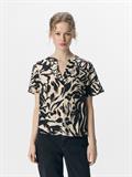 OBJKARINA S/S RE V-NECK TOP NOOS sandshell1