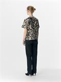 OBJKARINA S/S RE V-NECK TOP NOOS sandshell1