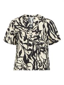 OBJKARINA S/S RE V-NECK TOP NOOS sandshell1
