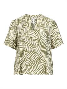 OBJKARINA S/S RE V-NECK TOP NOOS sandshell2