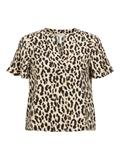 OBJKARINA S/S RE V-NECK TOP NOOS sandshell3