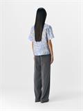 OBJKARINA S/S RE V-NECK TOP NOOS sandshell