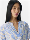 OBJKARINA S/S RE V-NECK TOP NOOS sandshell