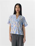 OBJKARINA S/S RE V-NECK TOP NOOS sandshell