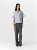 OBJKARINA S/S RE V-NECK TOP NOOS sandshell