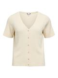 OBJKELLY S/S RE V-NECK CARDIGAN NOOS birch