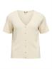 OBJKELLY S/S RE V-NECK CARDIGAN NOOS birch