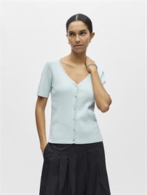 OBJKELLY S/S RE V-NECK CARDIGAN NOOS winter sky