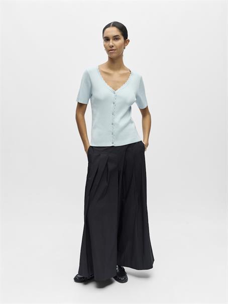 OBJKELLY S/S RE V-NECK CARDIGAN NOOS winter sky