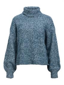 OBJKIMIA L/S LO KNIT PULLOVER 141 legion blue