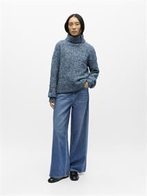 OBJKIMIA L/S LO KNIT PULLOVER 141 legion blue