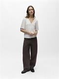 OBJLAILA 2/4 RE V-NECK TOP DIV cloud dancer