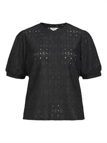 OBJLAILA S/S RE TOP NOOS black