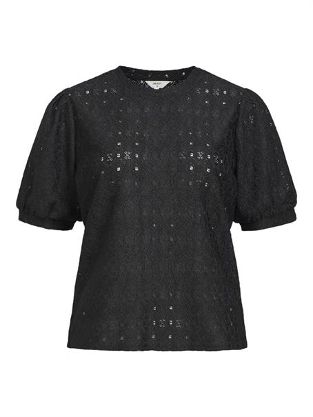 OBJLAILA S/S RE TOP NOOS black