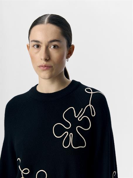 OBJLANEY RUBIN LS PULLOVER NOOS black