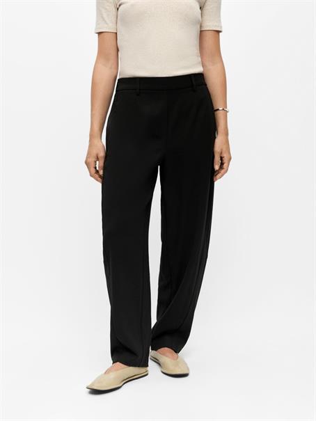 OBJLISA HW ANKLE BARREL PANT NOOS black