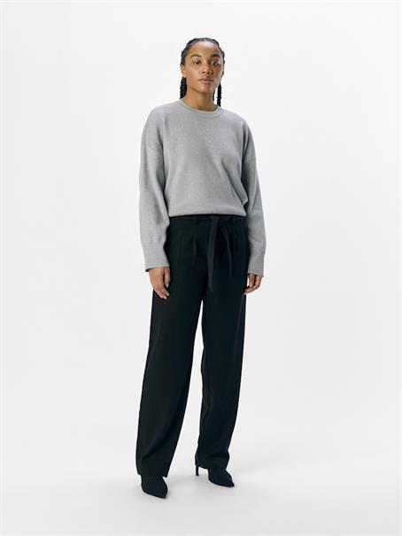 OBJLISA MW STRAIGHT TIE PANT DIV black