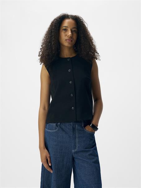 OBJLISA RE WAISTCOAT DIV black