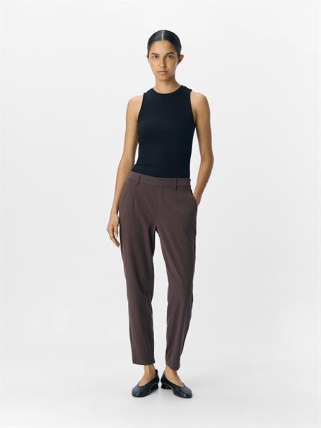 OBJLISA SLIM PANT NOOS seal brown