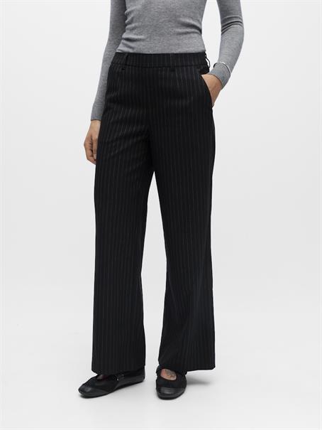 OBJLISA WIDE PANT AOP NOOS black