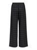 OBJLISA WIDE PANT AOP NOOS dark grey melange