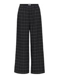 OBJLISA WIDE PANT AOP NOOS dark grey melange