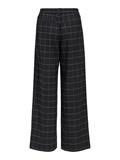 OBJLISA WIDE PANT AOP NOOS dark grey melange
