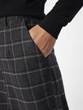 OBJLISA WIDE PANT AOP NOOS dark grey melange
