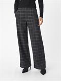OBJLISA WIDE PANT AOP NOOS dark grey melange
