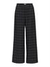 OBJLISA WIDE PANT AOP NOOS dark grey melange