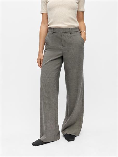 OBJLISA WIDE PANT AOP NOOS grey