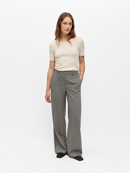 OBJLISA WIDE PANT AOP NOOS grey