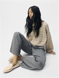 OBJLISA WIDE PANT AOP NOOS medium grey melange